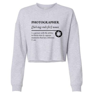 Photographer Definition Cropped Pullover Crew