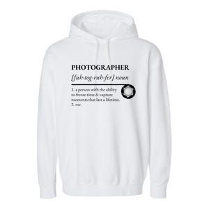 Photographer Definition Garment-Dyed Fleece Hoodie