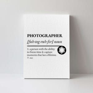 Photographer Definition Canvas