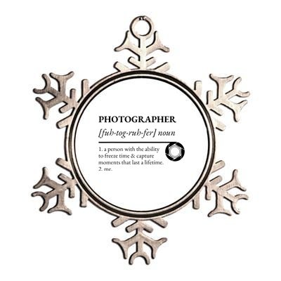 Photographer Definition Metallic Star Ornament