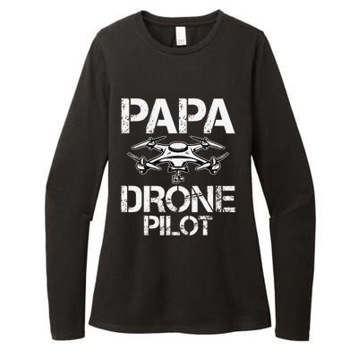 Papa Drone Pilot Drone Operator Fpv Drone Pilot Dad Gifts Womens CVC Long Sleeve Shirt