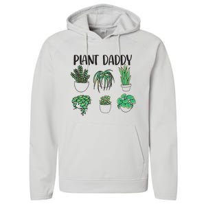 Plant Daddy Plant Lover Gardener Performance Fleece Hoodie