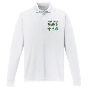 Plant Daddy Plant Lover Gardener Performance Long Sleeve Polo