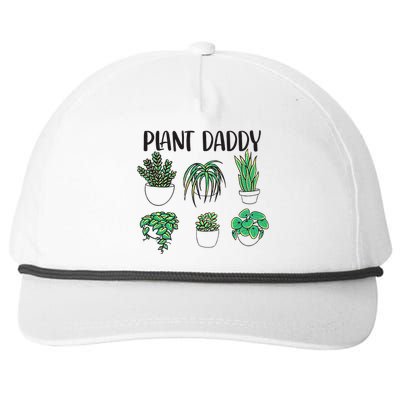 Plant Daddy Plant Lover Gardener Snapback Five-Panel Rope Hat