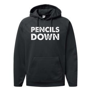 Pencils Down Performance Fleece Hoodie