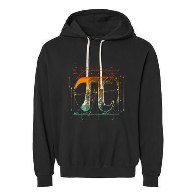 Pi Day Pi Symbol Funny Math Teacher Garment-Dyed Fleece Hoodie