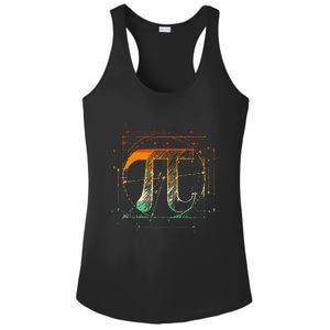 Pi Day Pi Symbol Funny Math Teacher Ladies PosiCharge Competitor Racerback Tank