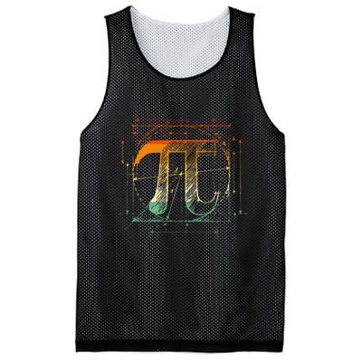 Pi Day Pi Symbol Funny Math Teacher Mesh Reversible Basketball Jersey Tank