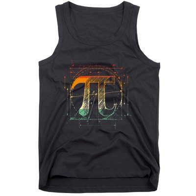 Pi Day Pi Symbol Funny Math Teacher Tank Top