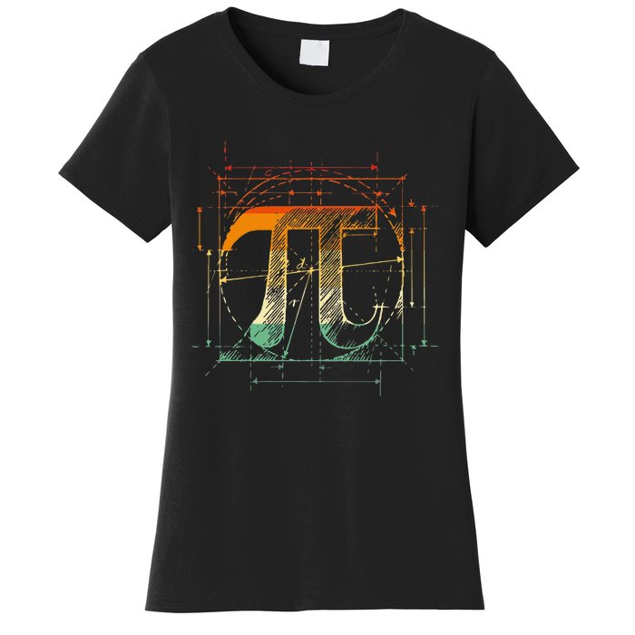 Pi Day Pi Symbol Funny Math Teacher Women's T-Shirt