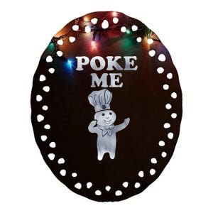 Pillsbury Doughboy Poke Me Costume Ceramic Oval Ornament