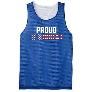 Proud Democrat Political Democratic Liberal American Flag Gift Mesh Reversible Basketball Jersey Tank