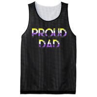 Proud Dad Pride Flag Lgbt Mesh Reversible Basketball Jersey Tank