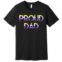 Proud Dad Pride Flag Lgbt Premium T-Shirt