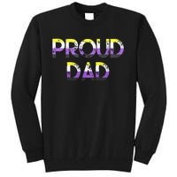 Proud Dad Pride Flag Lgbt Tall Sweatshirt