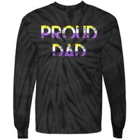 Proud Dad Pride Flag Lgbt Tie-Dye Long Sleeve Shirt