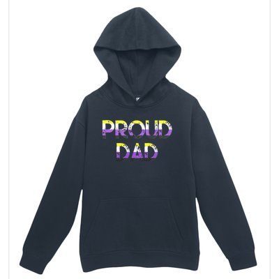 Proud Dad Pride Flag Lgbt Urban Pullover Hoodie