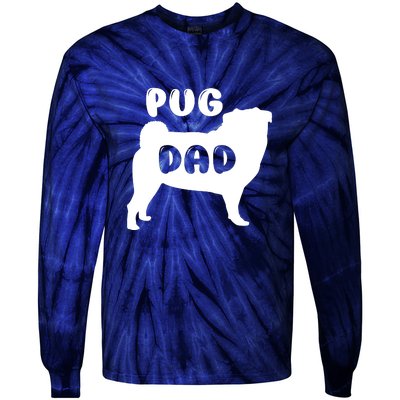 Pug Dad Tie-Dye Long Sleeve Shirt