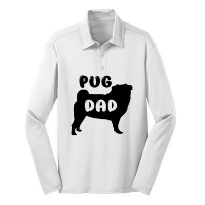 Pug Dad Silk Touch Performance Long Sleeve Polo