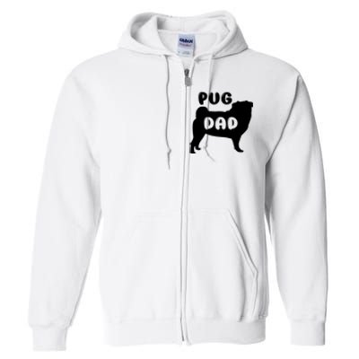 Pug Dad Full Zip Hoodie