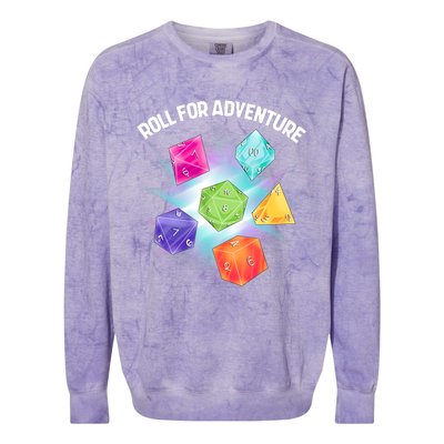 Polyhedral Dice Colorblast Crewneck Sweatshirt