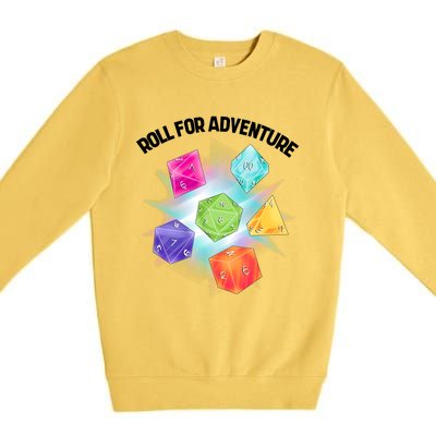 Polyhedral Dice Premium Crewneck Sweatshirt