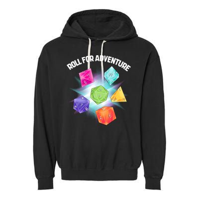 Polyhedral Dice Garment-Dyed Fleece Hoodie