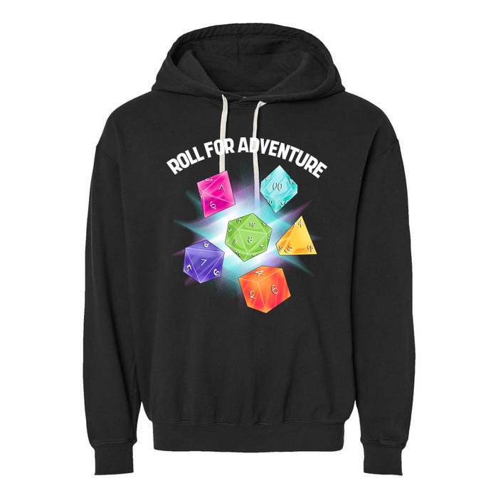 Polyhedral Dice Garment-Dyed Fleece Hoodie