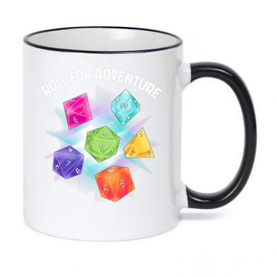 Polyhedral Dice 11oz Black Color Changing Mug