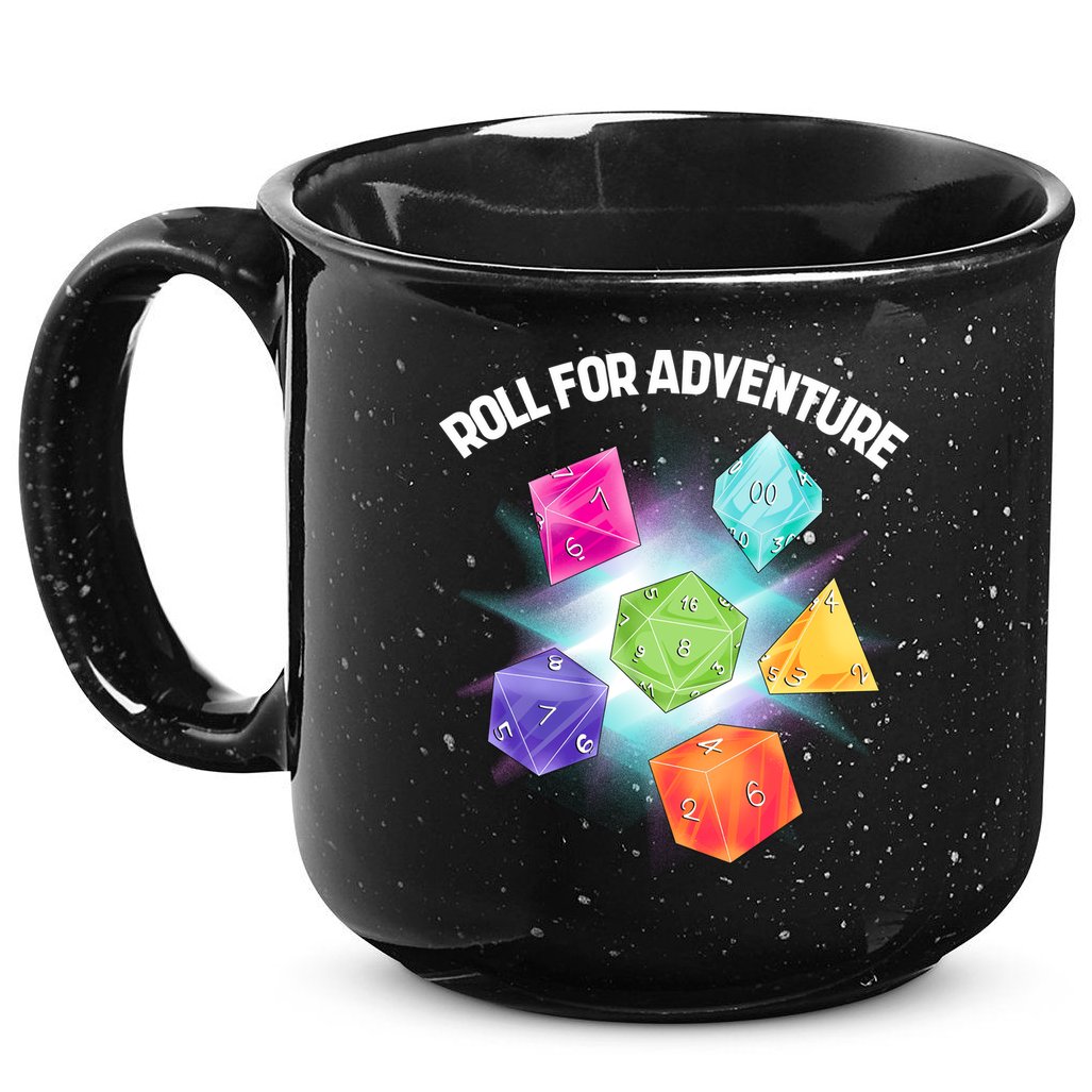 Polyhedral Dice 15oz Campfire Ceramic Mug