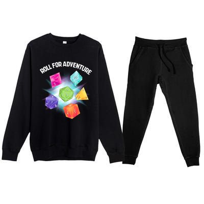 Polyhedral Dice Premium Crewneck Sweatsuit Set