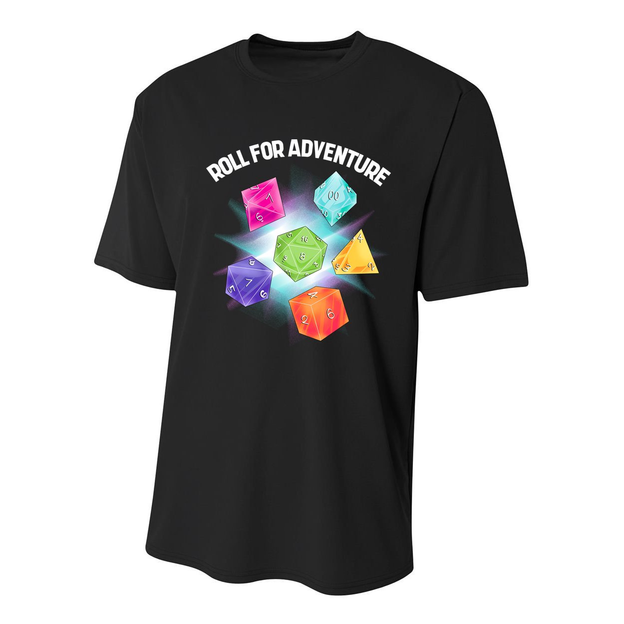 Polyhedral Dice Youth Performance Sprint T-Shirt