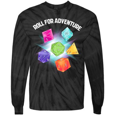 Polyhedral Dice Tie-Dye Long Sleeve Shirt