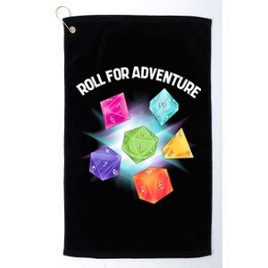 Polyhedral Dice Platinum Collection Golf Towel