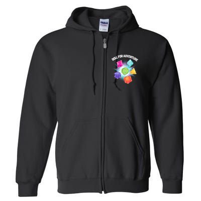 Polyhedral Dice Full Zip Hoodie