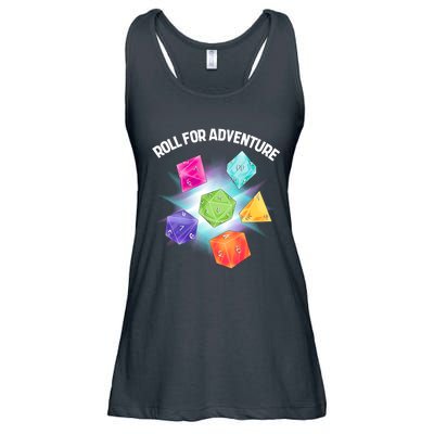 Polyhedral Dice Ladies Essential Flowy Tank