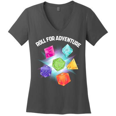 Polyhedral Dice Women's V-Neck T-Shirt