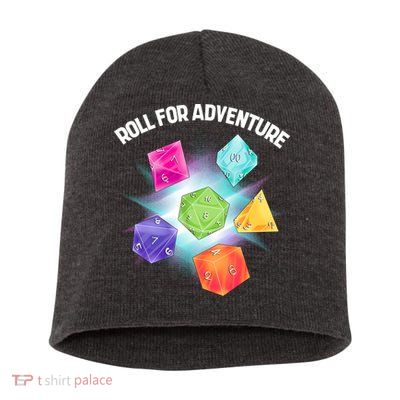 Polyhedral Dice Short Acrylic Beanie
