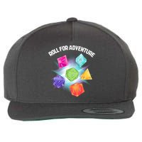 Polyhedral Dice Wool Snapback Cap