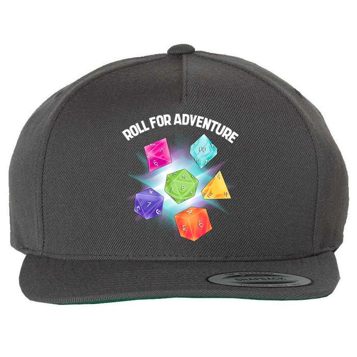 Polyhedral Dice Wool Snapback Cap