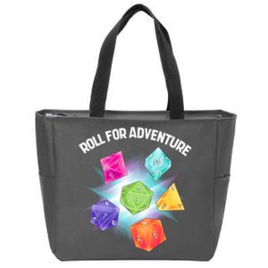 Polyhedral Dice Zip Tote Bag