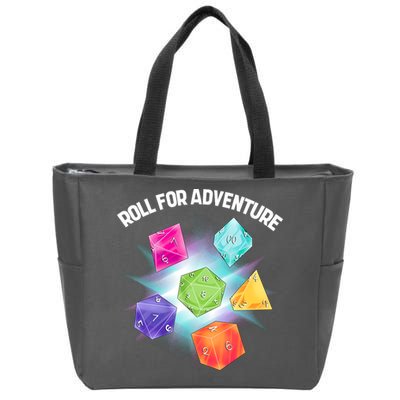 Polyhedral Dice Zip Tote Bag