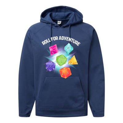 Polyhedral Dice Performance Fleece Hoodie