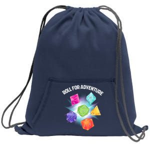 Polyhedral Dice Sweatshirt Cinch Pack Bag