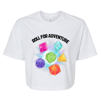 Polyhedral Dice Bella+Canvas Jersey Crop Tee