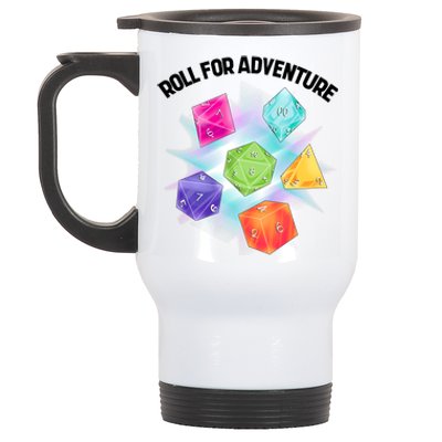 Polyhedral Dice Stainless Steel Travel Mug