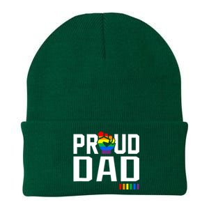 Proud Dad Pride Month Gift Knit Cap Winter Beanie