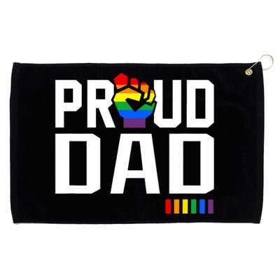 Proud Dad Pride Month Gift Grommeted Golf Towel