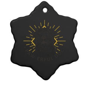 Pawerful Dog Ceramic Star Ornament