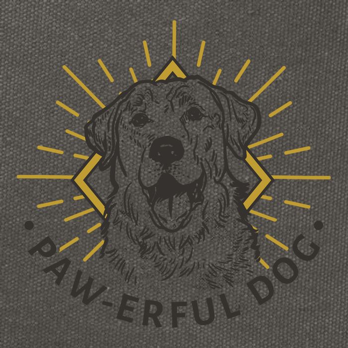 Pawerful Dog Cotton Canvas Backpack